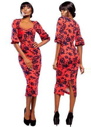 Распродажа платье футляр jadone Midi с вырезом сердечком