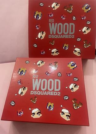 Жіночий парфумований набір dsquared2 red wood pour femme.