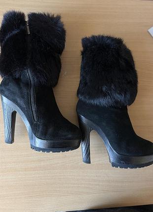 Зимові шкіряні ботільйони