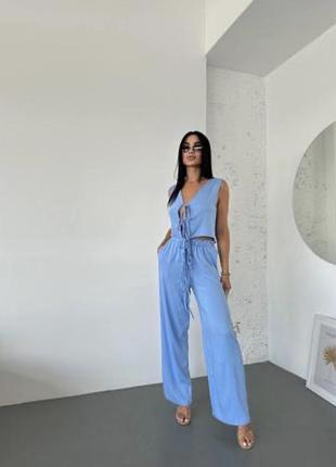 Льняний костюм