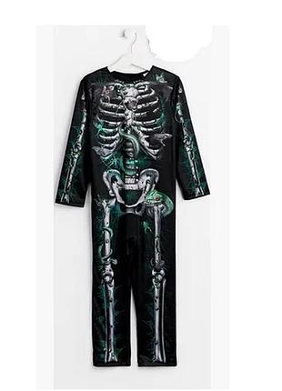 Костюм скелет с принтом змей, мышей и насекомых 3-4 года, 104 см