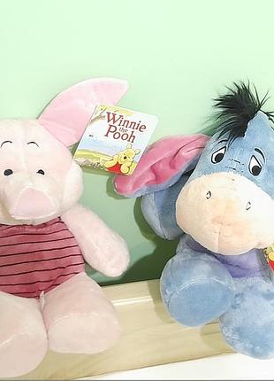Игрушка мягкая плюшевая осленок иа, пылинка пятачок - disney winnie the pooh - 40 см