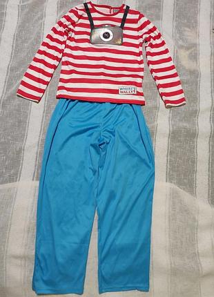 Карнавальный костюм where's wally? волли путешественник следопыт моряк на 7-95ок
