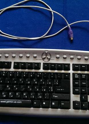 Клавиатура gemix dlk-9872 в хорошем состоянии ps2 порт