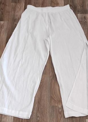Брючки-палаццо женские, хлопок л-хл