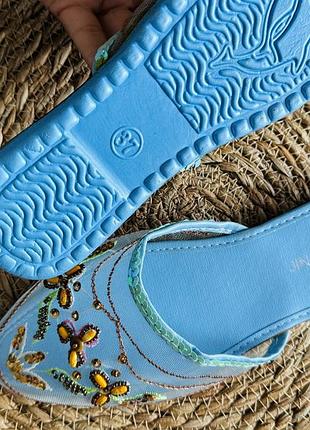 Тапочки тапочки комнатные сетка вышиты