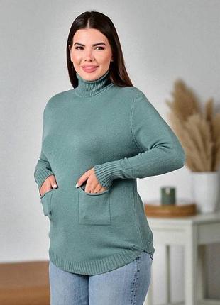 Жіночий светр під горло l/xl