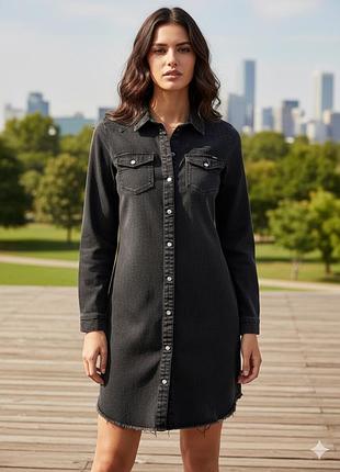 Крута чорна джинсова сукня від оnly