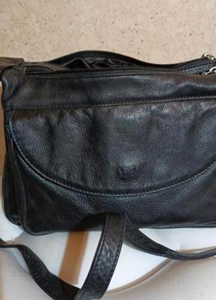 Сумка натуральная кожа через плечо