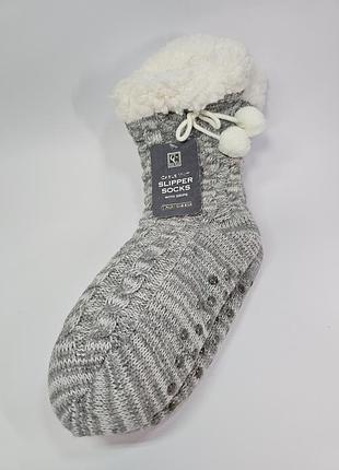 Носки cable knit slipper socks