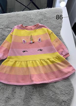 Сукня плаття для дівчинки тепла 12-18 місяці 86 см