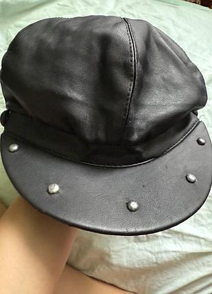 Кепка, шапка еко шкіра