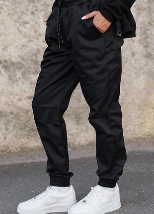 Женские хлопковые брюки джоггеры without 2026 black