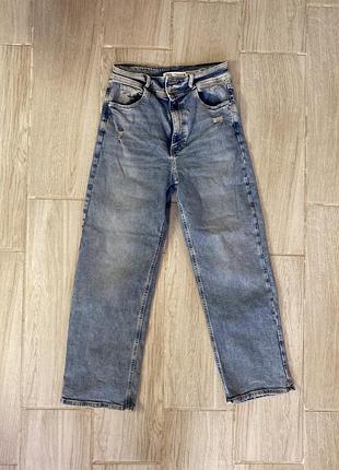 Джинсы zara клеш высокая посадка