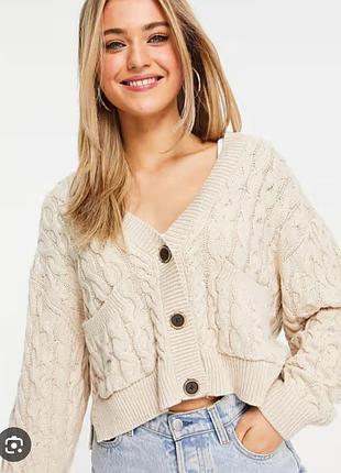 Кардиган цвета хаки от pull bear