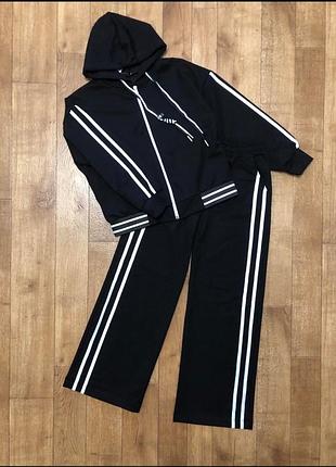 Спортивный костюм для девочки черный супер качество