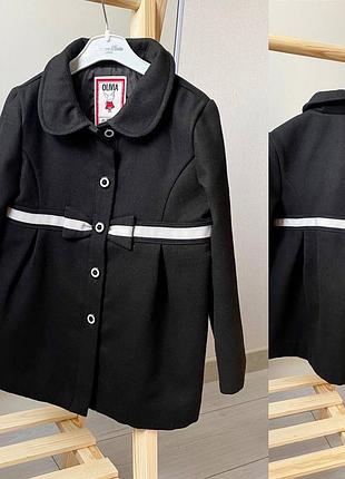 Пальто чорне на дівчинку gymboree