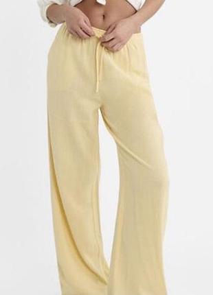 Брюки лимонні