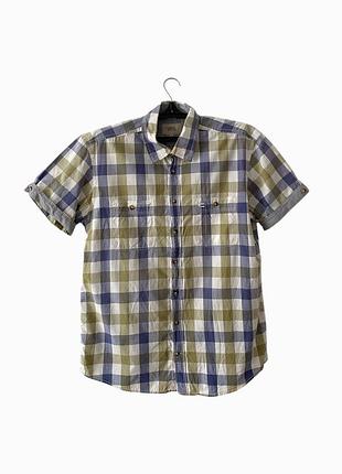 Рубашка с коротким рукавом в клетку camel activ