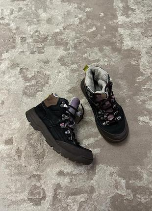 Черевики ботінки чоботи демісезонні осінь весна зима з утепленням мехом на шнурках зара оригінал