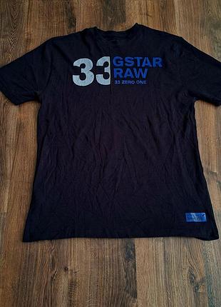 Мужская уникальная футболка g star raw оригинал большой размер