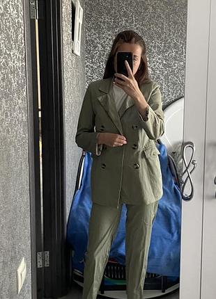 Костюм піджак з брюками м, хакі