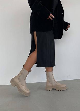 Челсі 10178, р.35,36,37,38,39,40, натуральна шкіра, беж