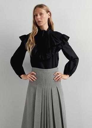 Супер стильна міді спідниця в гусячу лапку від zara