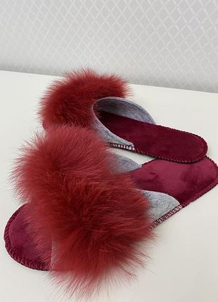 Жіночі тапочки повстяні з відкритими пальцями new step,тиха хода.