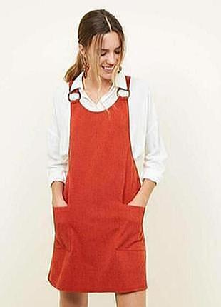 Сарафан рыжого цвета