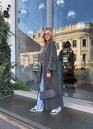 Кардиган трикотажний теплий