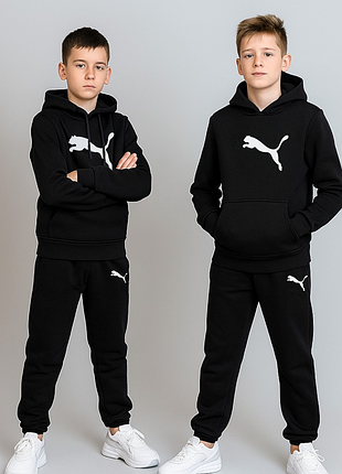 Теплый костюм на флисе для мальчика puma 146-164 см 003318 турция