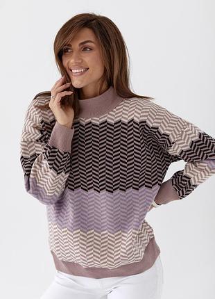 Светр жіночий в'язаний, колір — фрез