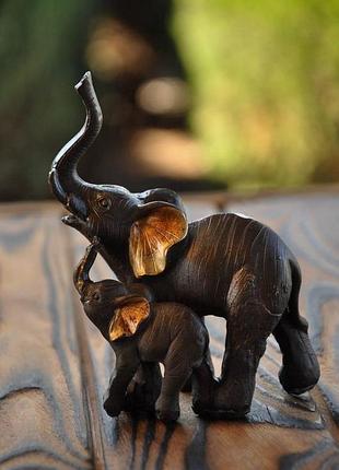 Статуетка "пара слонів" керамічна , 10 х 10 х 5 см