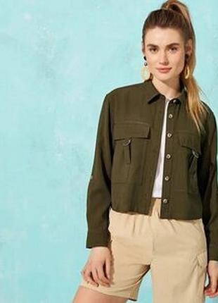 Женская рубашка-пиджак в модном утилитарном стиле 36,38,46р.