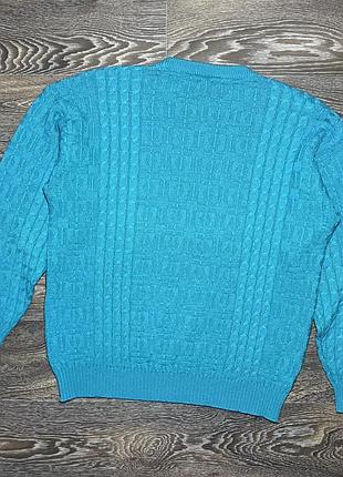 Свитер chemise lacoste wool cable knit 90s vintage 10