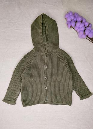 Вʼязана кофтинка на хлопчика 1-1.5 роки (80-86)