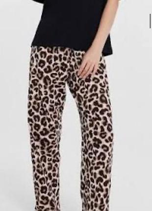 Пижамные леопардовые брюки next великий розмір l