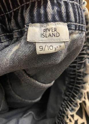 Дитяча джинсова спідниця ярусна 2