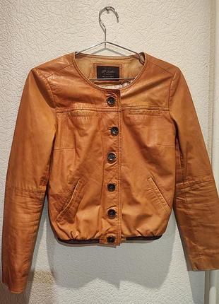 Кожаная куртка от zara