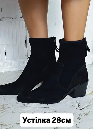 27 edit by naturalizer оригінал чорні замшеві черевики на підборах