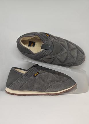 Мокасины слипоны мужские teva reember plushed (1129617) зимние кожаные на меху, оригинал, новые