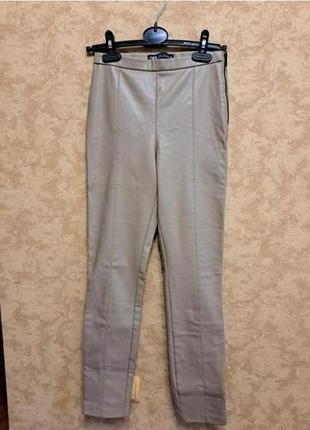 Штаны кожзам zara 42-44