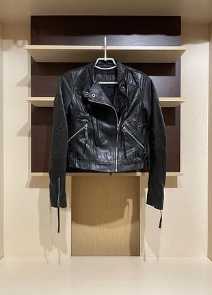 Zebra, 100% натуральная кожаная косуха