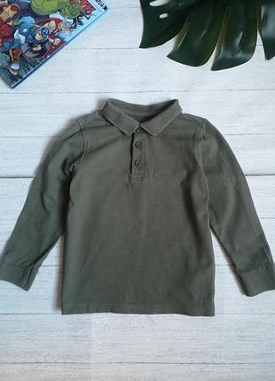 Поло с длинным рукавом на мальчика
