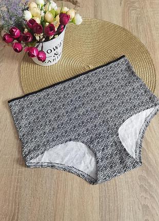 Трикотажні високі натуральні трусики сліпи розміру s