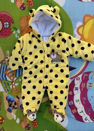 Флісовий чоловічок-комбез дитячий , 6 міс