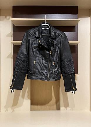 Zara, 100% натуральна шкіряна косуха