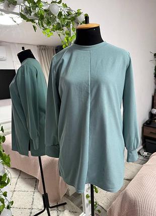 Трикотажная туника, в рубчик