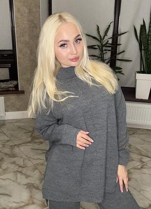 Ангоровий теплий костюм двійка